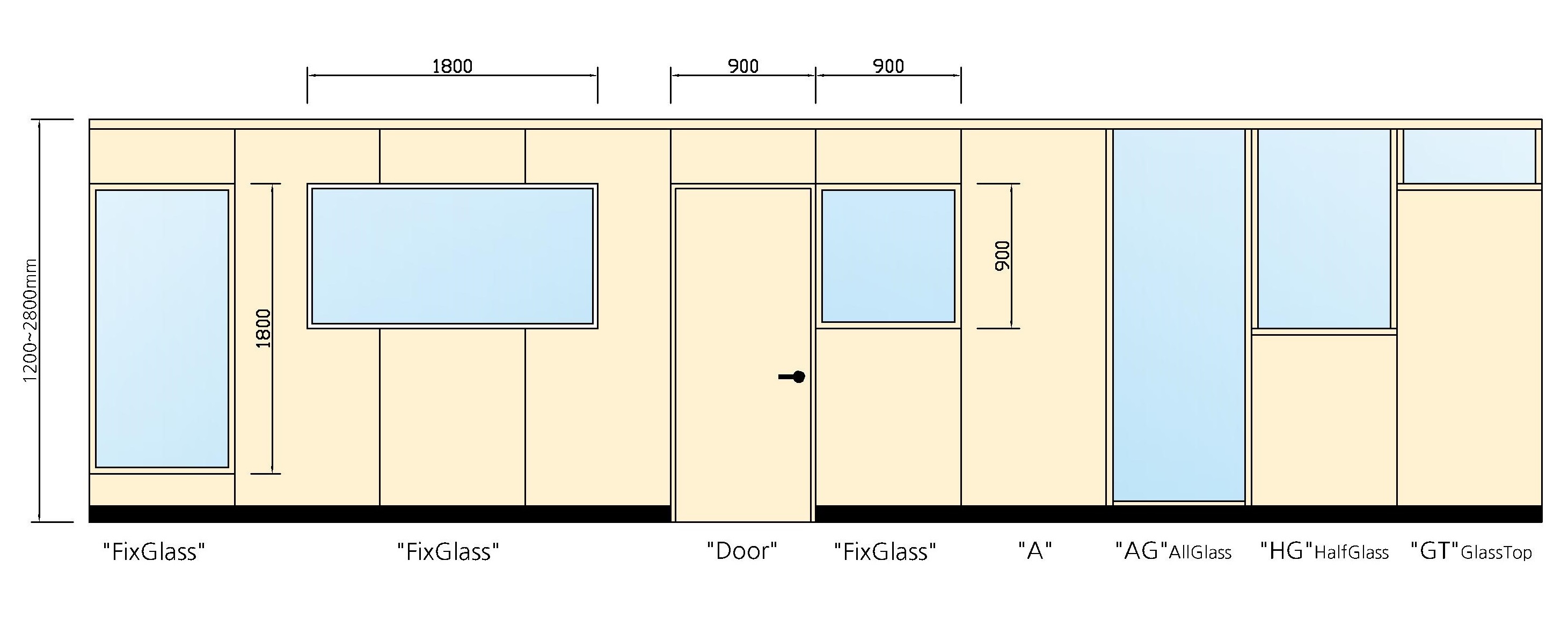 래핑칸막이타입