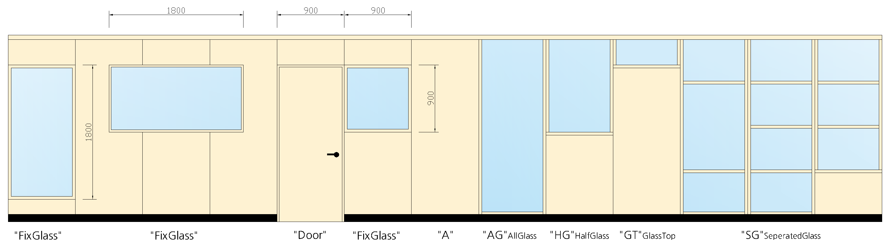 래핑칸막이타입