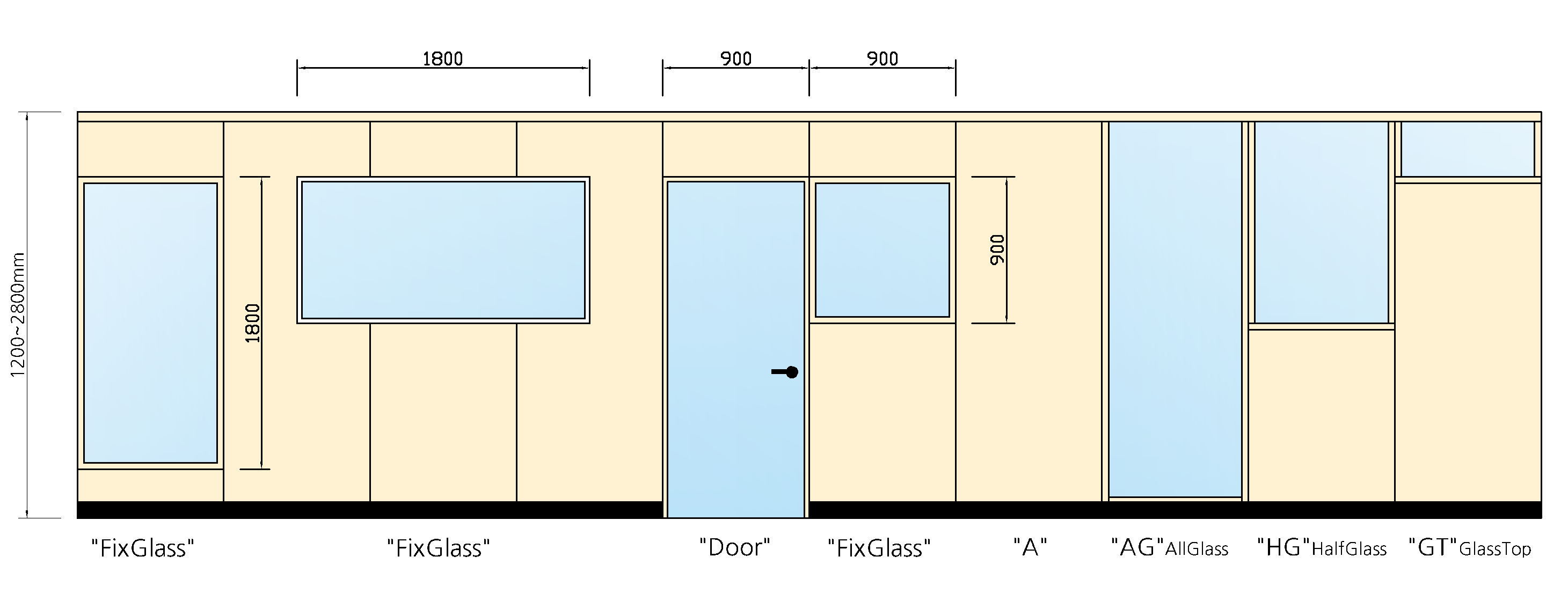 래핑칸막이타입